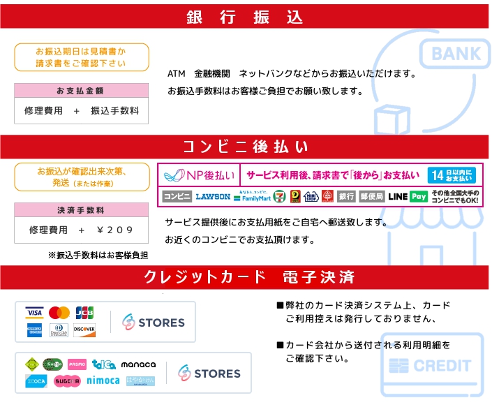 お支払方法