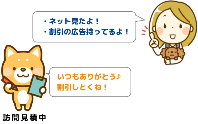 割引の利用方法